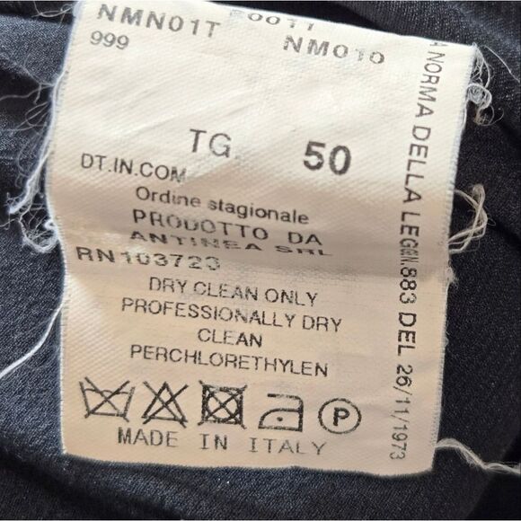 Armani Collezioni Black Wool-Blend Straight Skirt, Size 14 - Picture 8 of 9